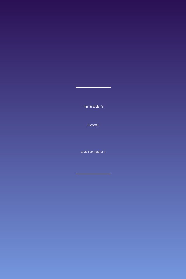 The Best Man’s Proposal cover